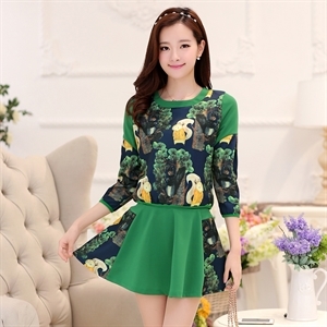 菲百花服飾 FBHFS8801 兩件套|菲百花服飾休閑套裝/休閑套裙批發代理【提供數據包】-杭州女裝網