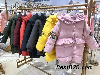 兒童服裝一手貨源批發世紀藍都當季新款棉服 廠家直銷